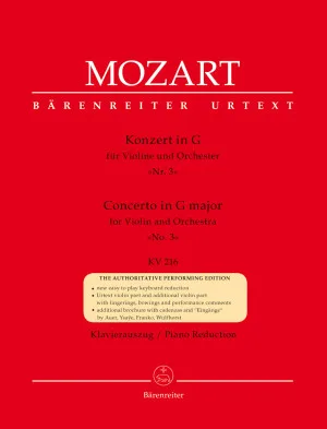 W. A. Mozart - Concertul Nr. 3 pentru vioară în Sol Major - KV 216