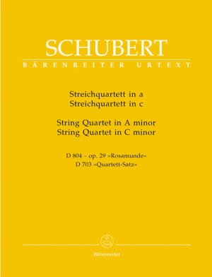 Franz Schubert - Cvartetul "Rosamunde" în la minor, D 804 - și cvartetul în do minor, D703, Quartett-Satz