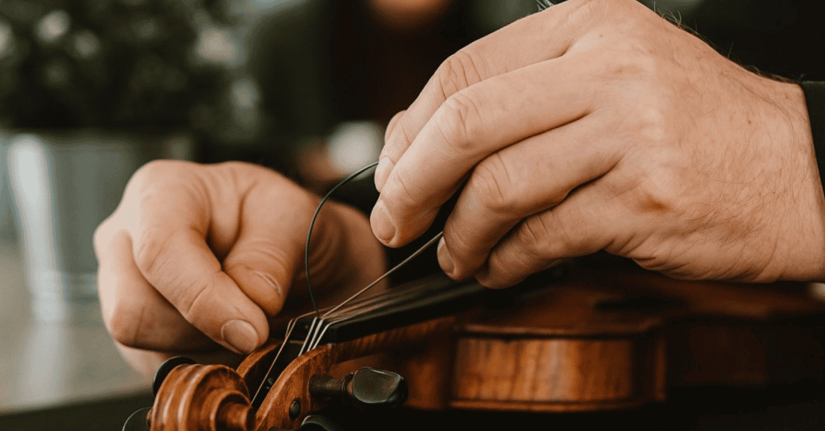 cum se schimba corzile la vioara